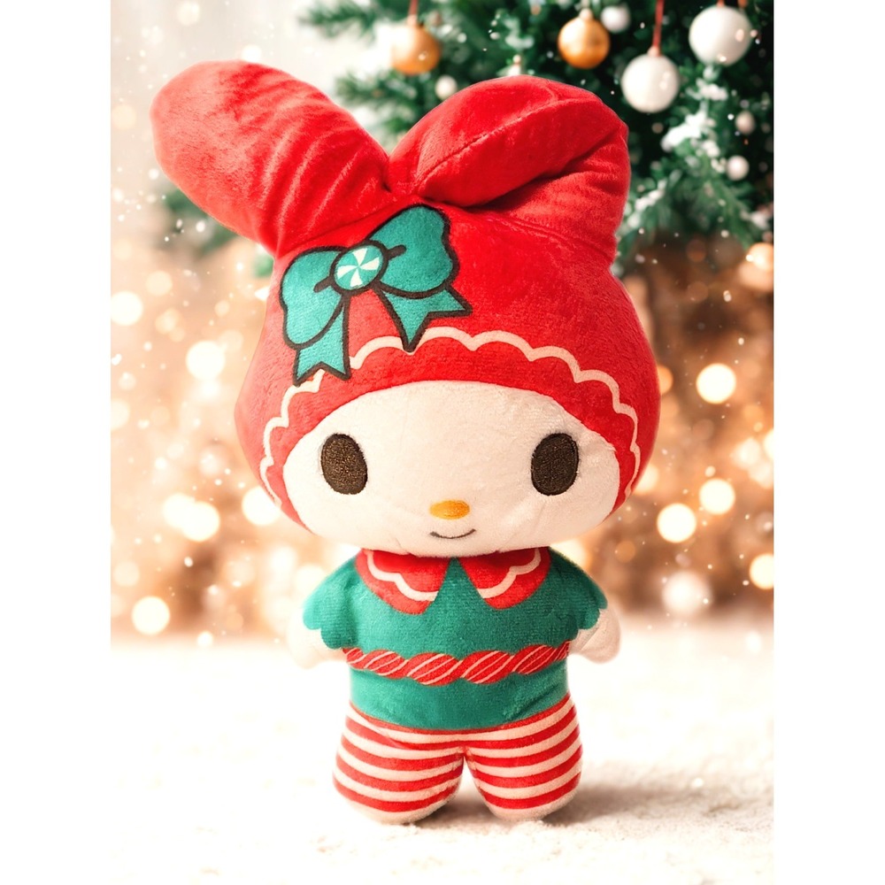 Hello Kitty My Melody 10" Christmas Plush - NWT Sanrio 2025 Holiday Collectible